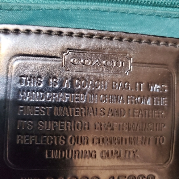 2pc Set. Black Coach Poppy Satchel #15868 & Wristlet.  Rare/Limited Edition - Picture 5 of 12